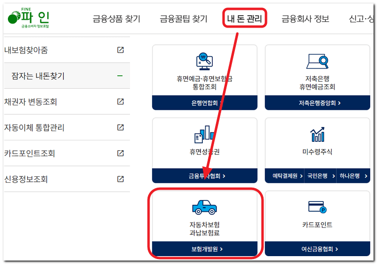 자동차 과납 보험료
